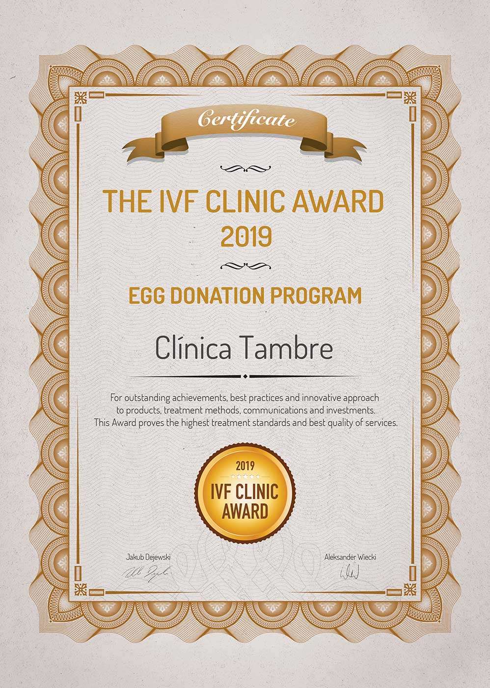 IVF CLINIC AWARDS