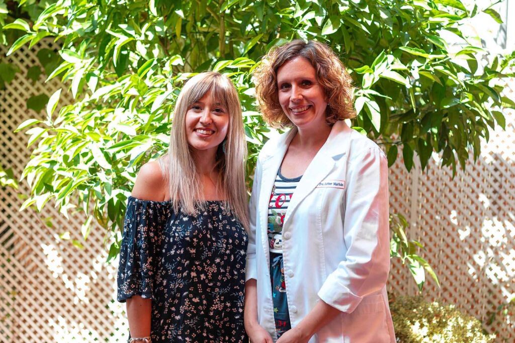 Lorena Córoles y Dra. Esther Marbán