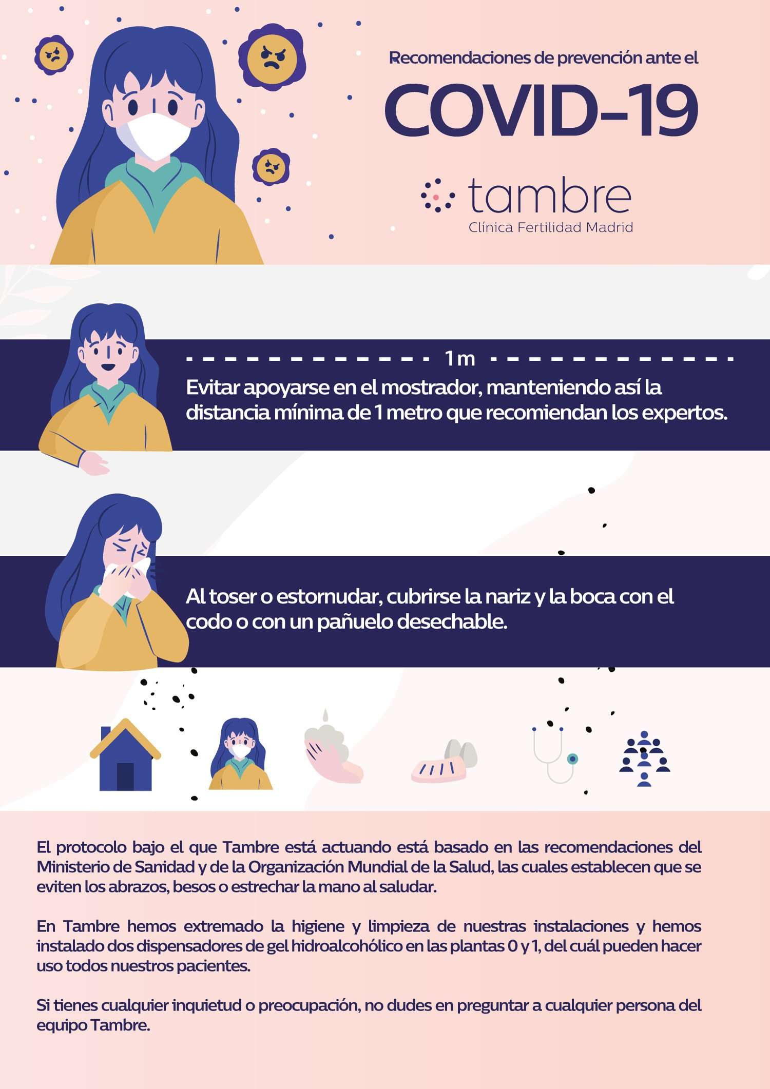 Cartel Tambre Coronavirus