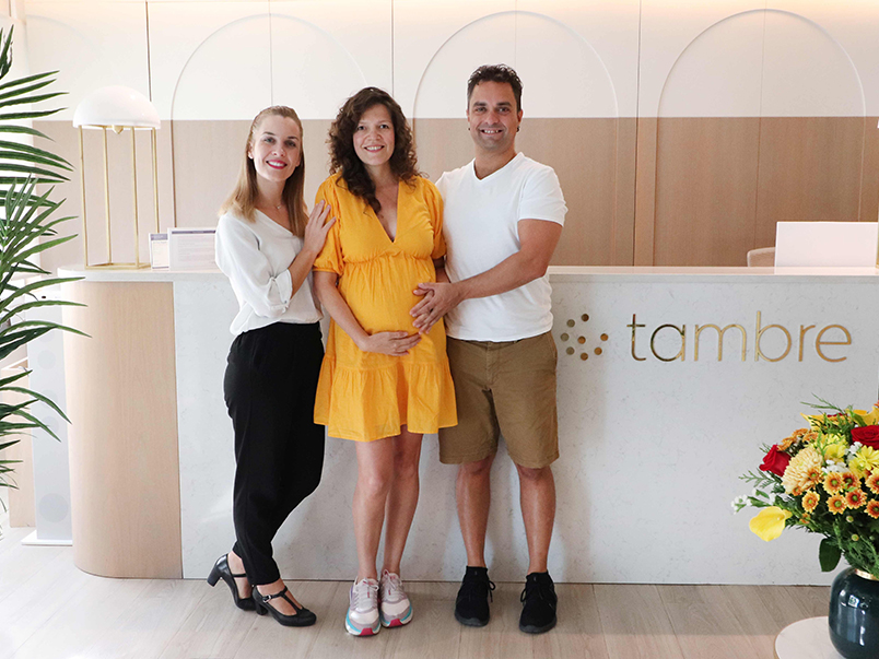Raquel, Hernán y Anabel Hermán Tambre