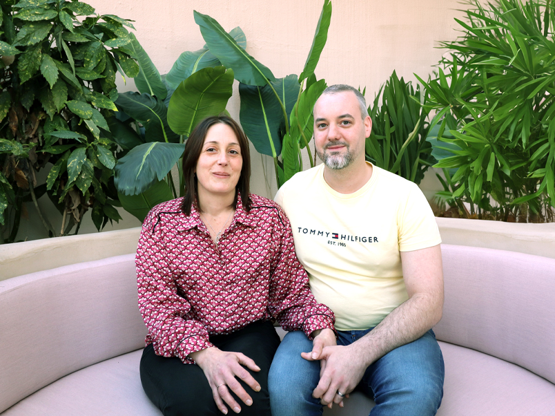Aurelie y Benjamin tratamiento de ovodonación en Tambre